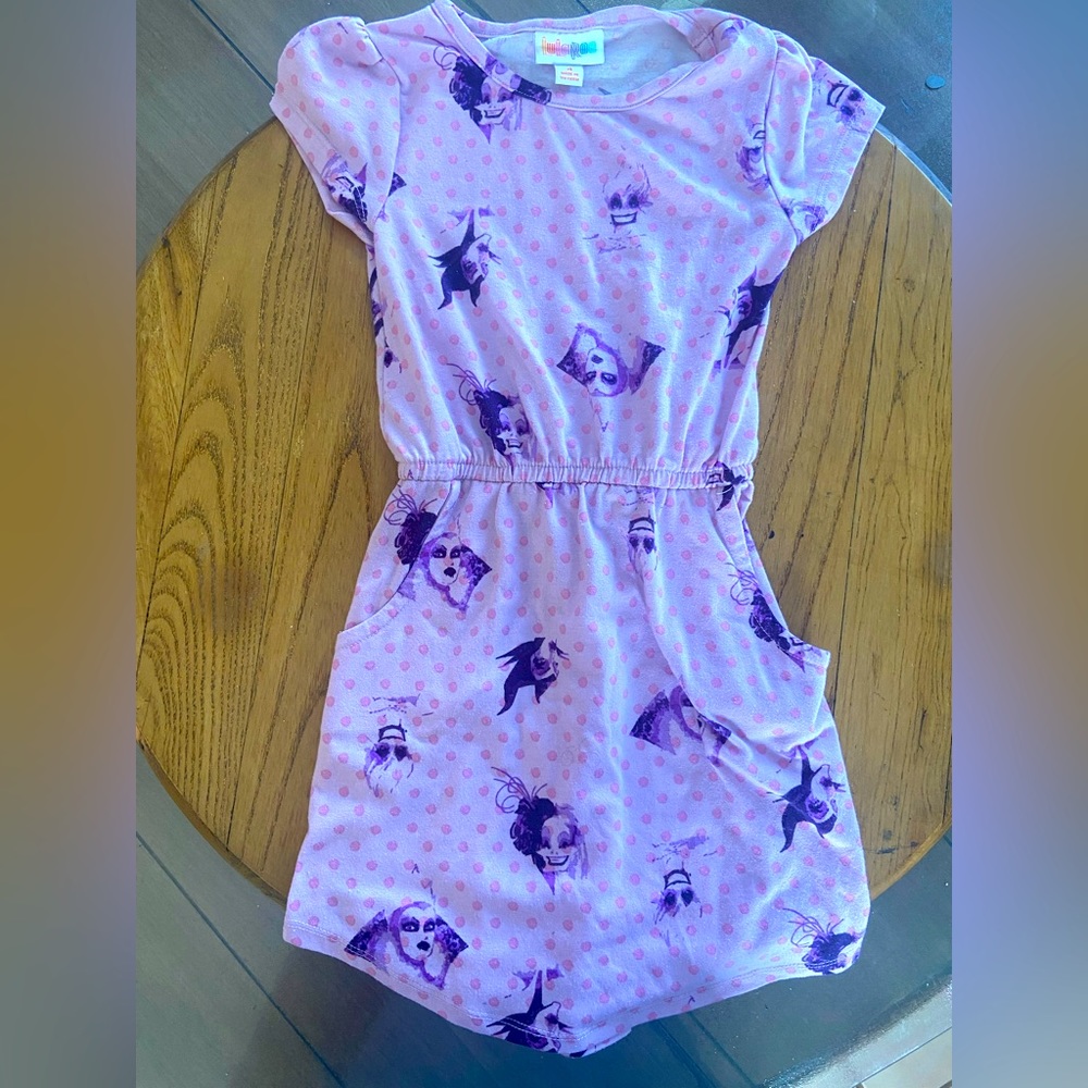 LulaRoe kids Disney Villains dress Size 4